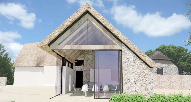Thatched Farmhouse Extension Exterior 2
