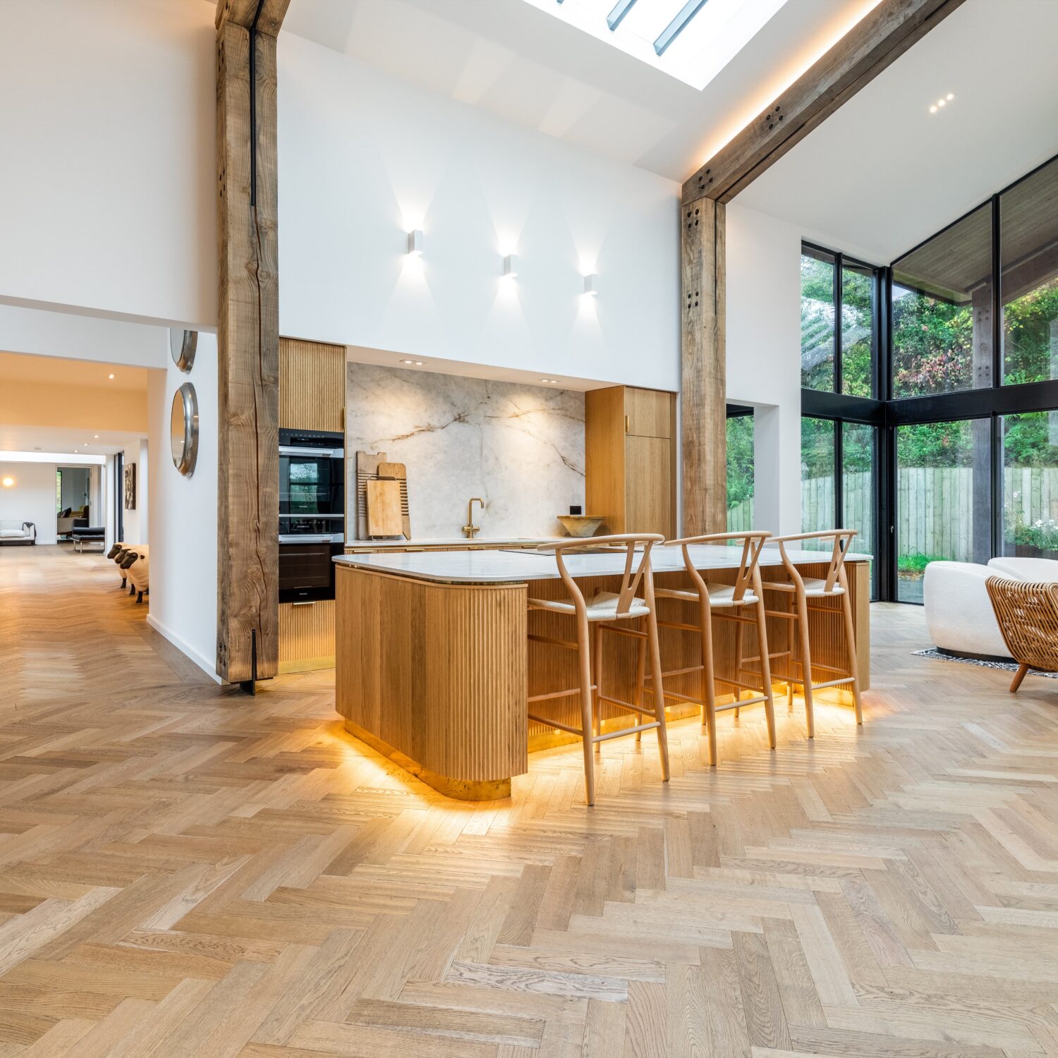 View of the kitchen and hallway of Higher Dorsley