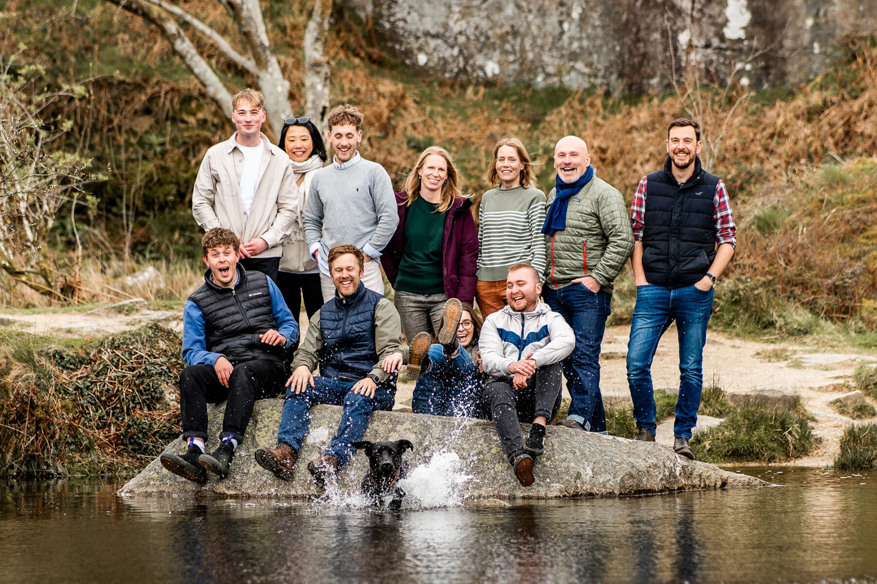 VESP team photo in the Dartmoor countryside
