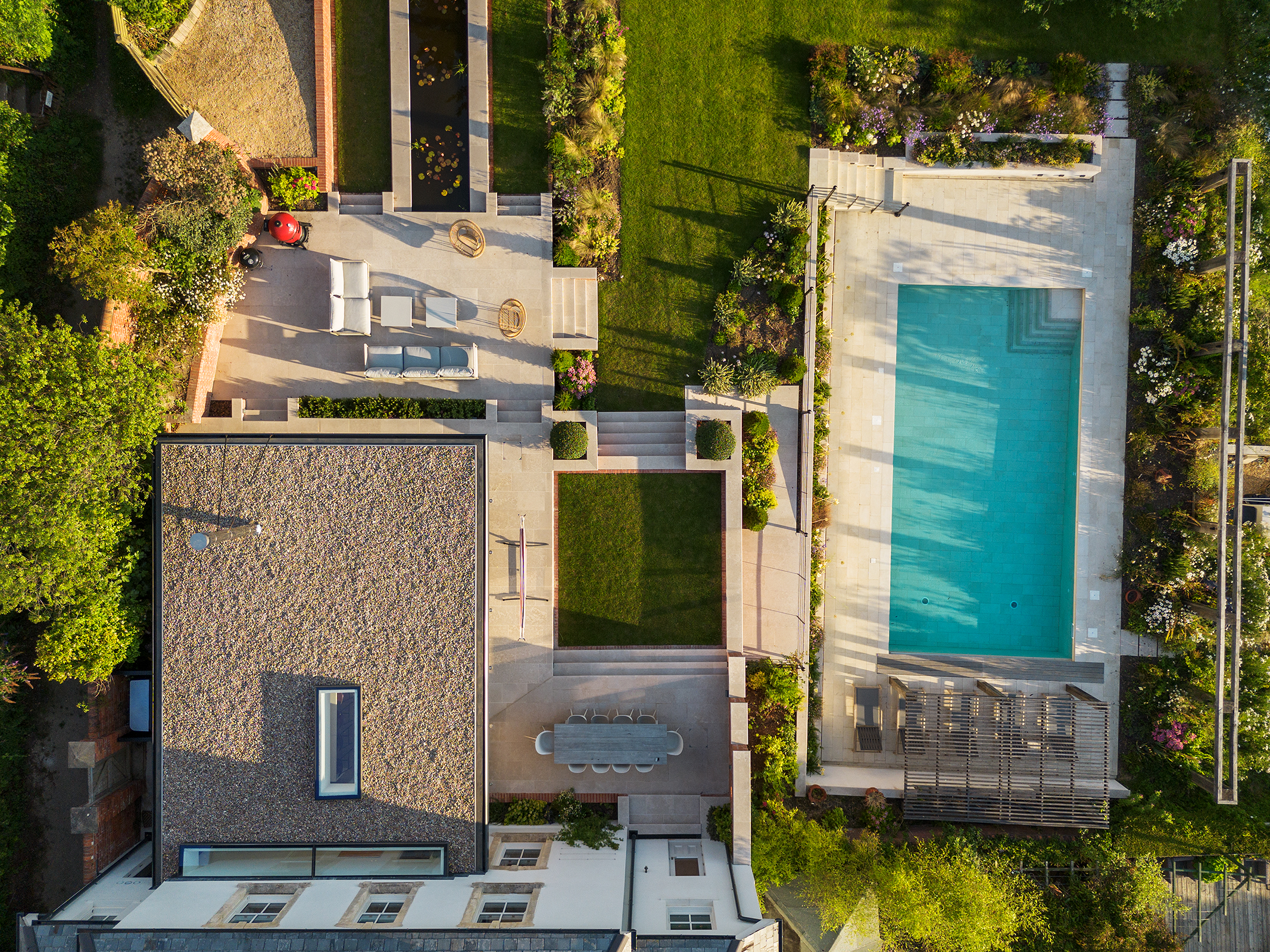 ariel shot of dwelling