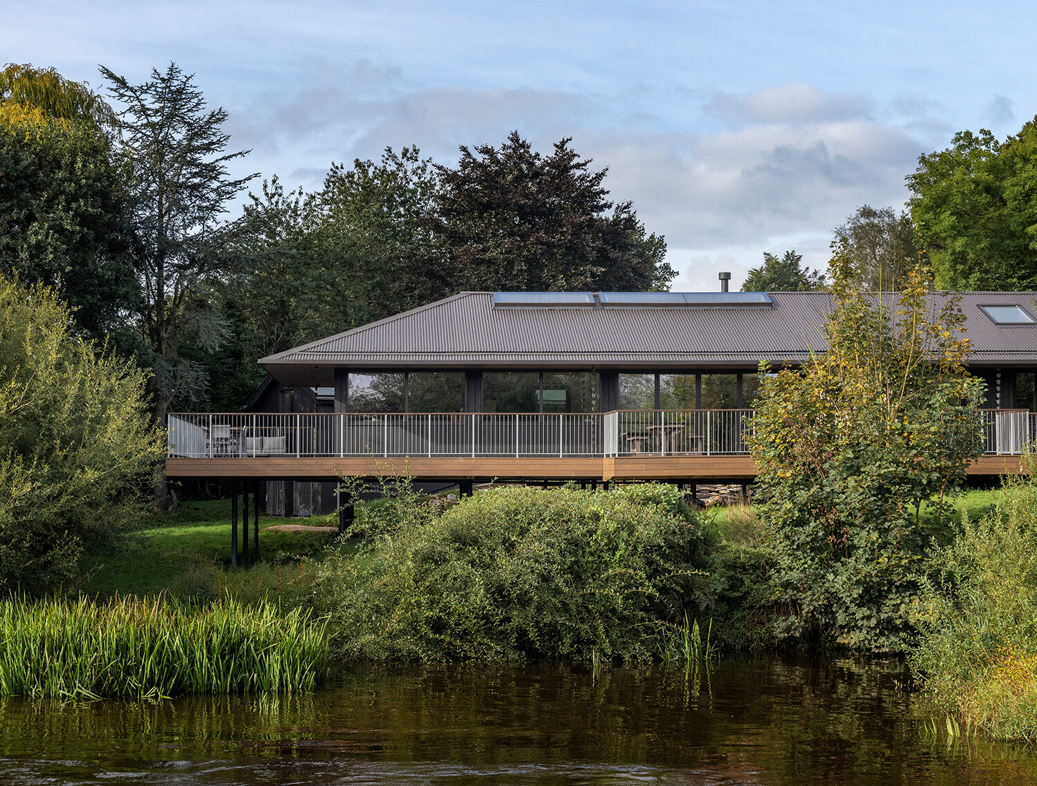 Exterior of Stipperstones - Replacement Dwelling next to the River Exe