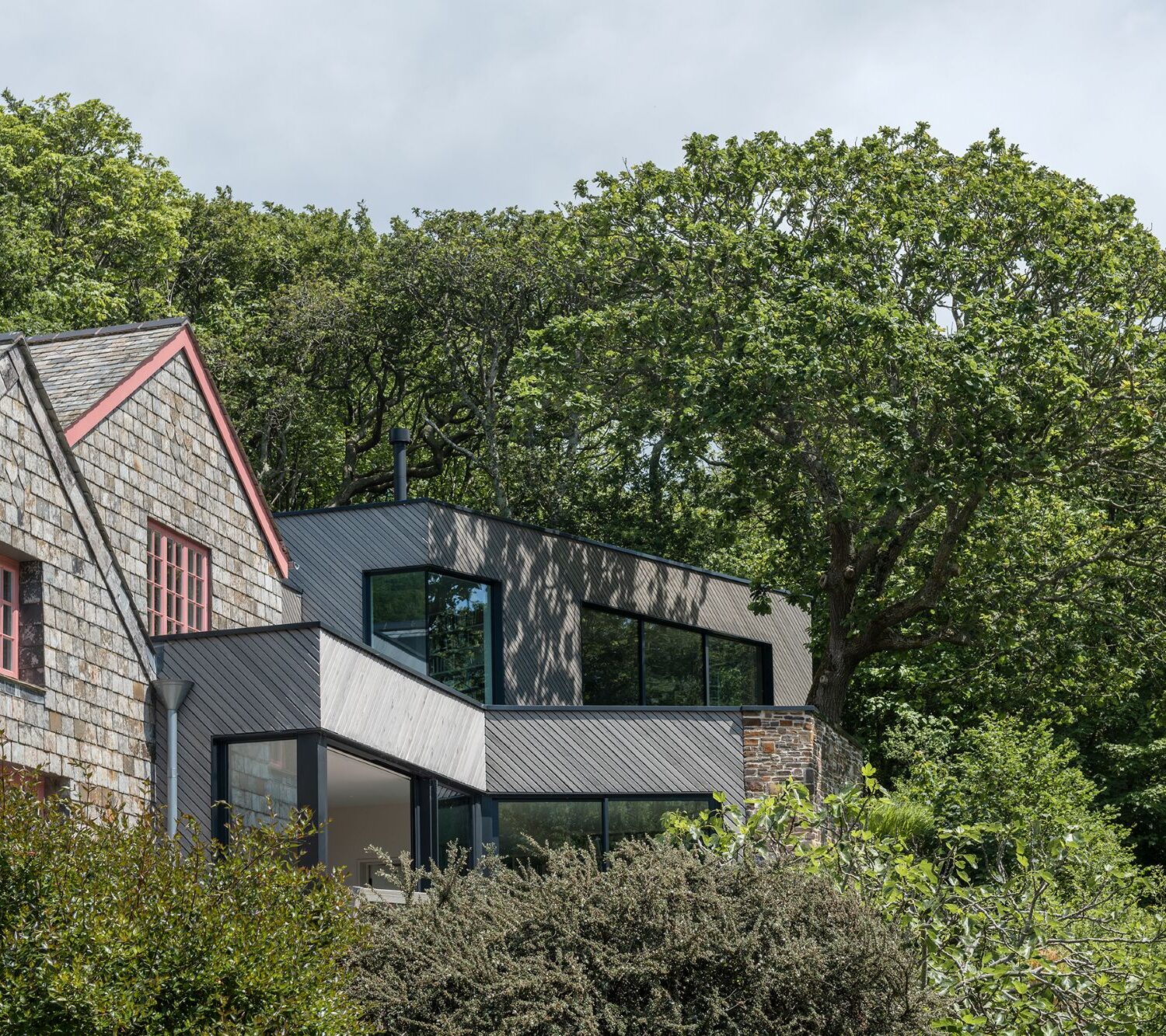 The Canopy - House Refurbishment. Exterior photo of house refurbishment and extension by VESP architects